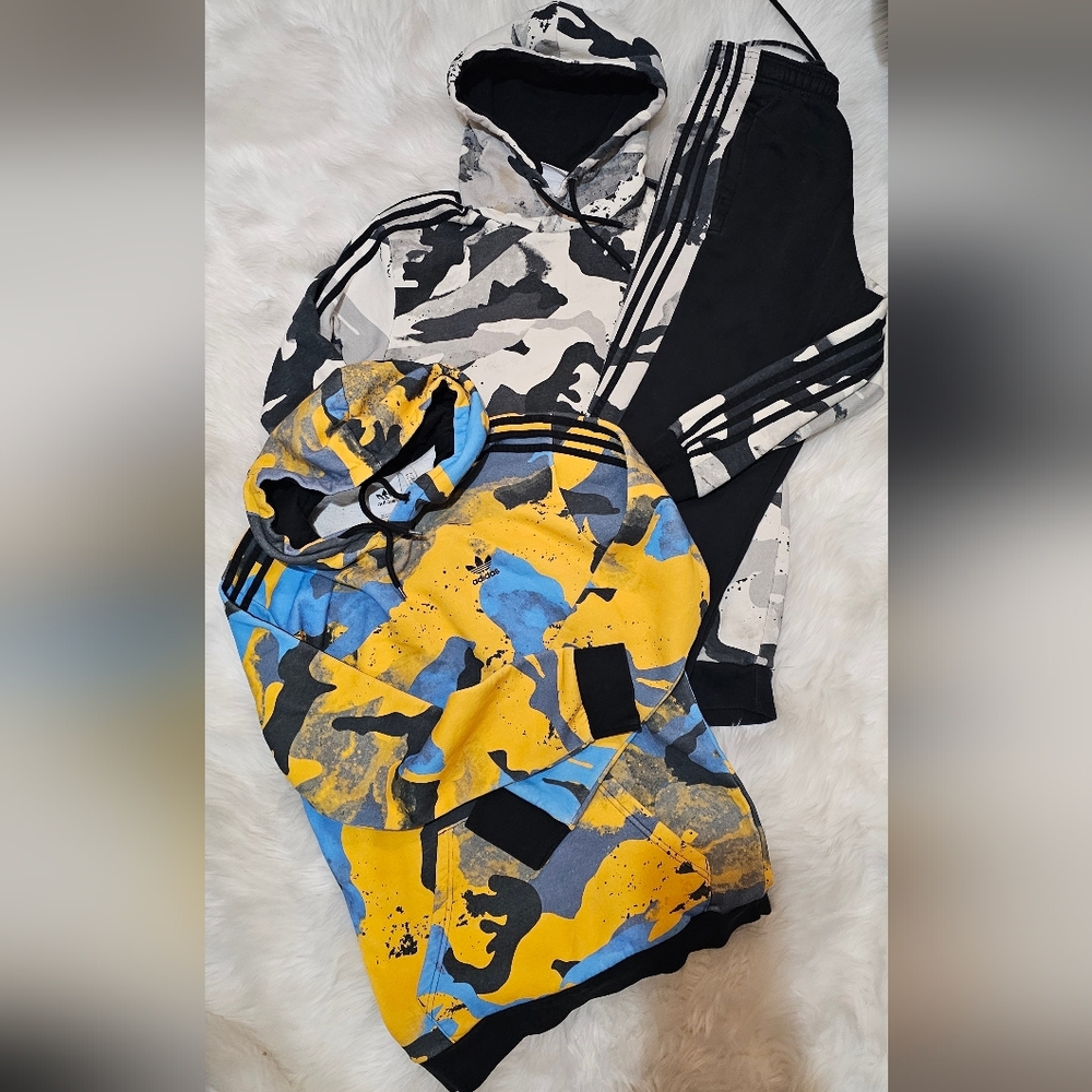 Mens Camouflage 2 Hoodies & Joggers Adidas Small